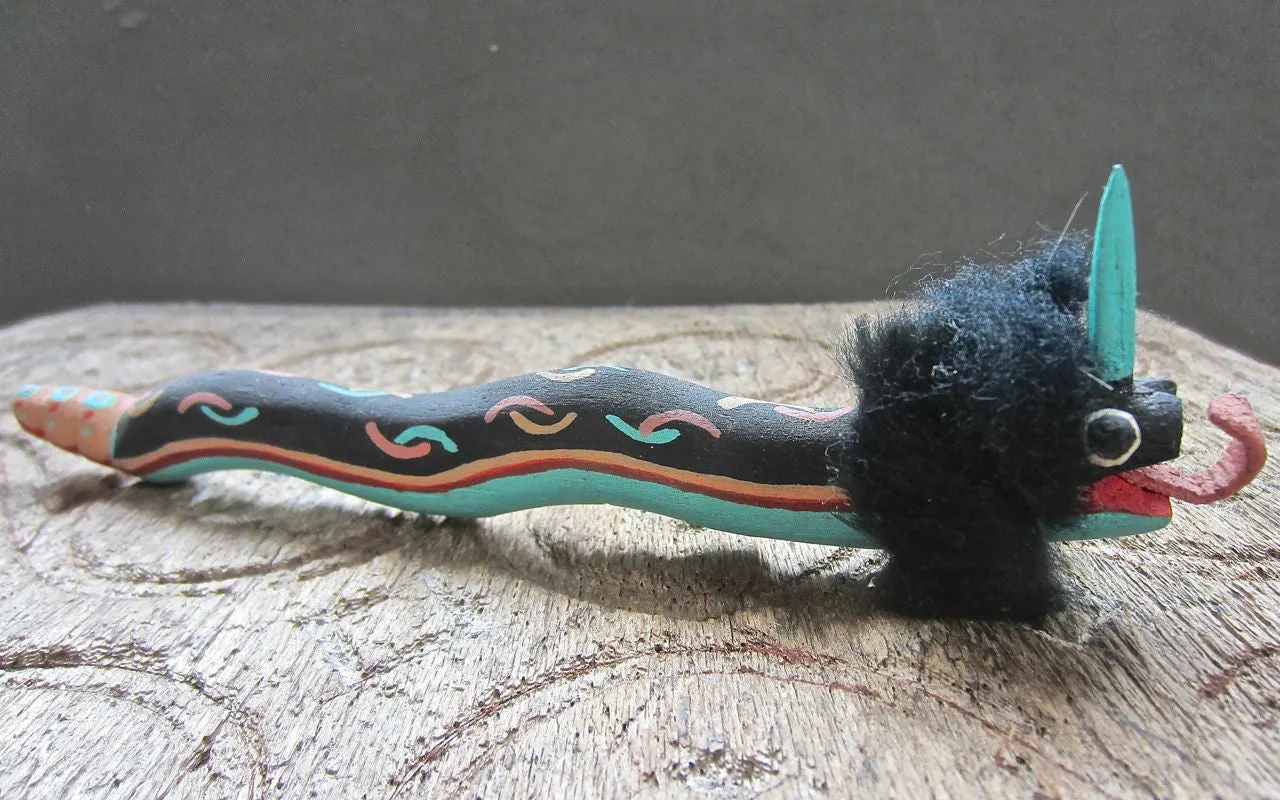 Unique Zuni Avanyu, Feathered Serpent Fetish