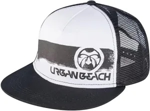 Urban Beach Men's Brush Stroke Trucker Cap Black