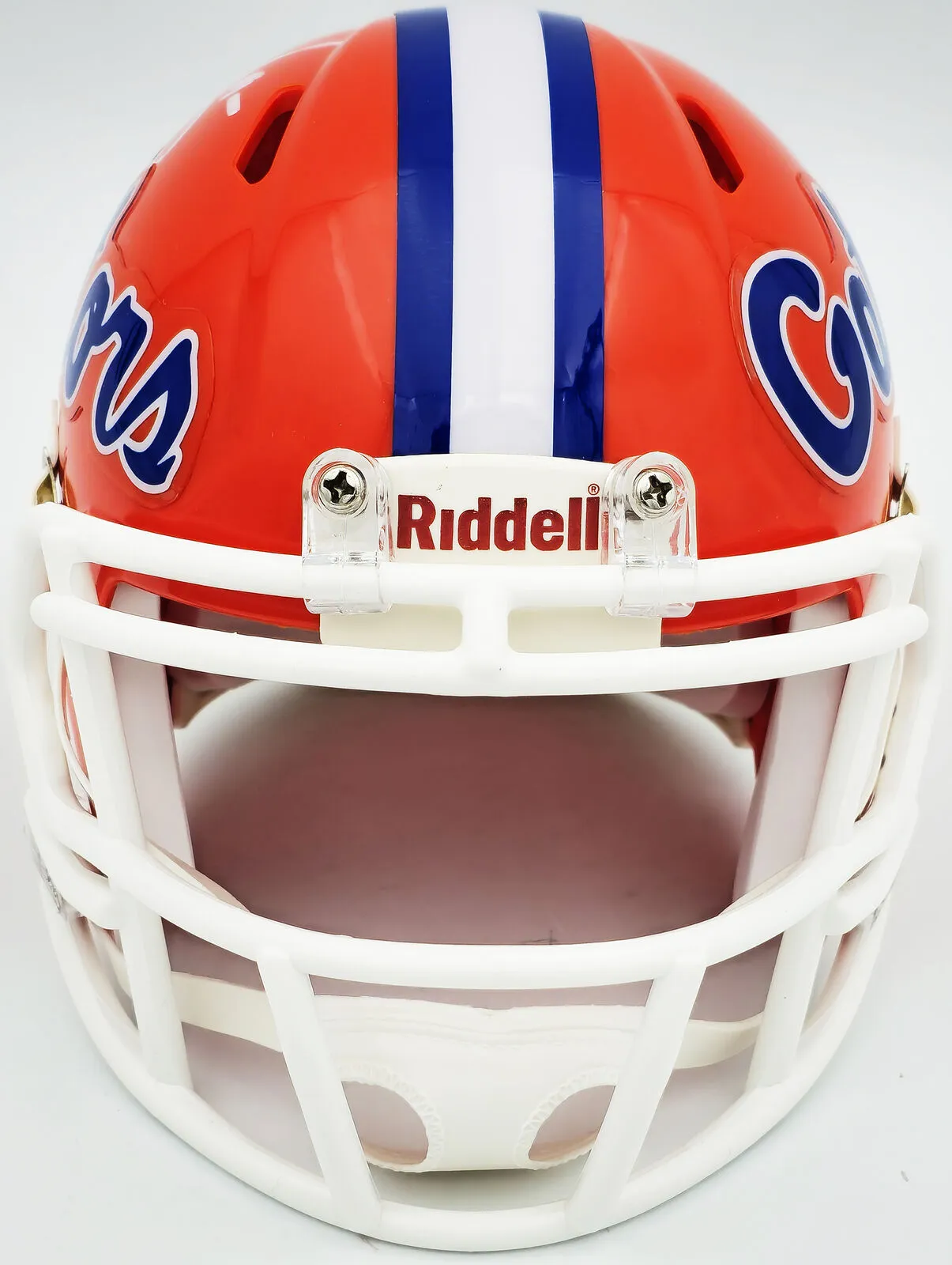 URBAN MEYER AUTOGRAPHED FLORIDA ORANGE SPEED MINI HELMET BECKETT WITNESS 230114