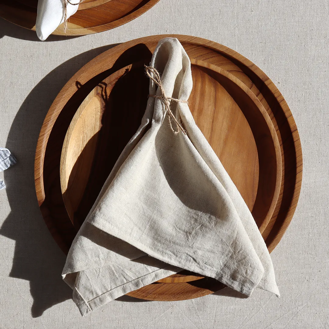 Urban Oasis Talla Napkins Natural Set Of 2
