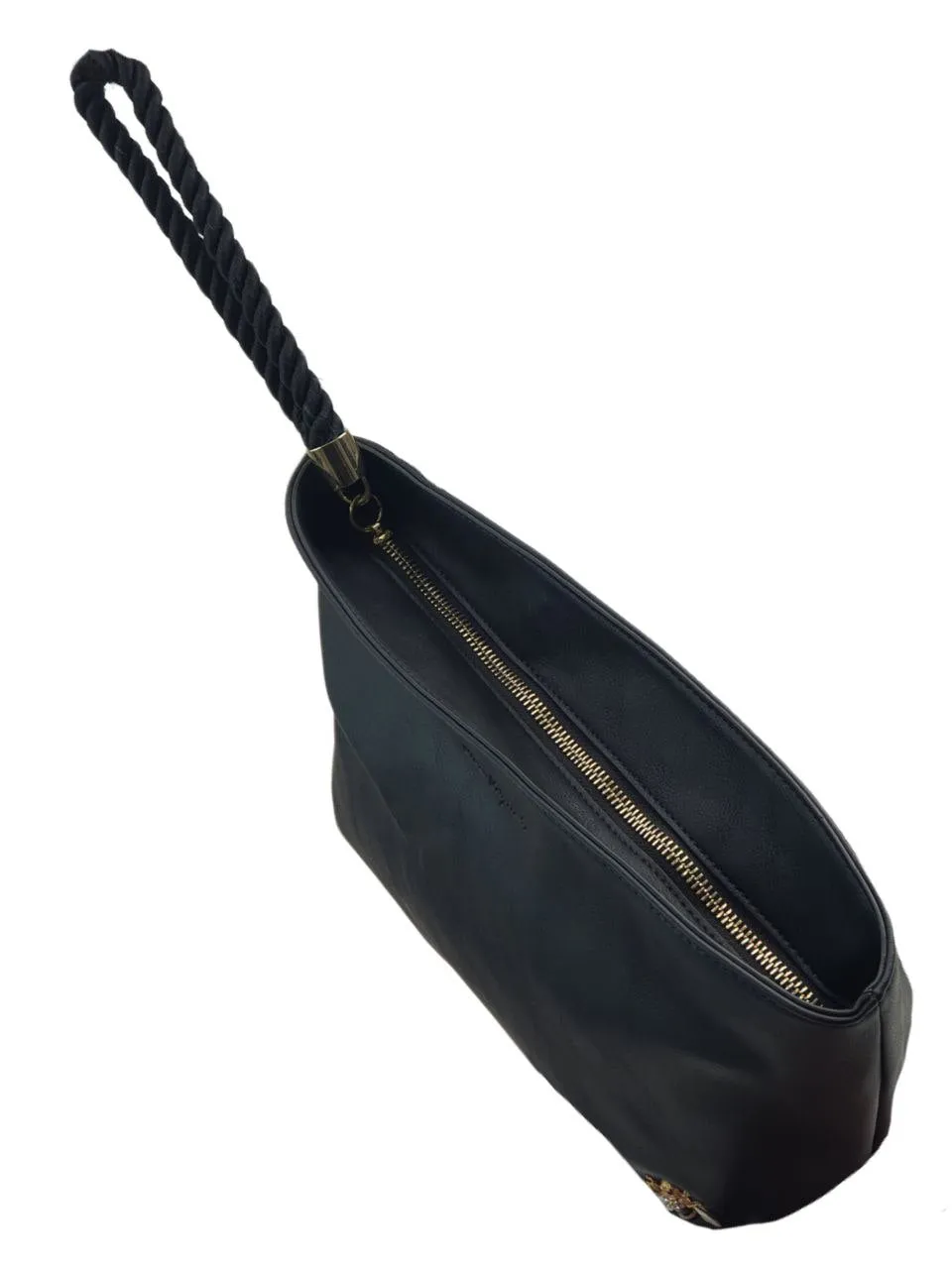 URBAN ORIGINALS Women's Black Vegan Leather Clutch Bag #Bee1 NWT