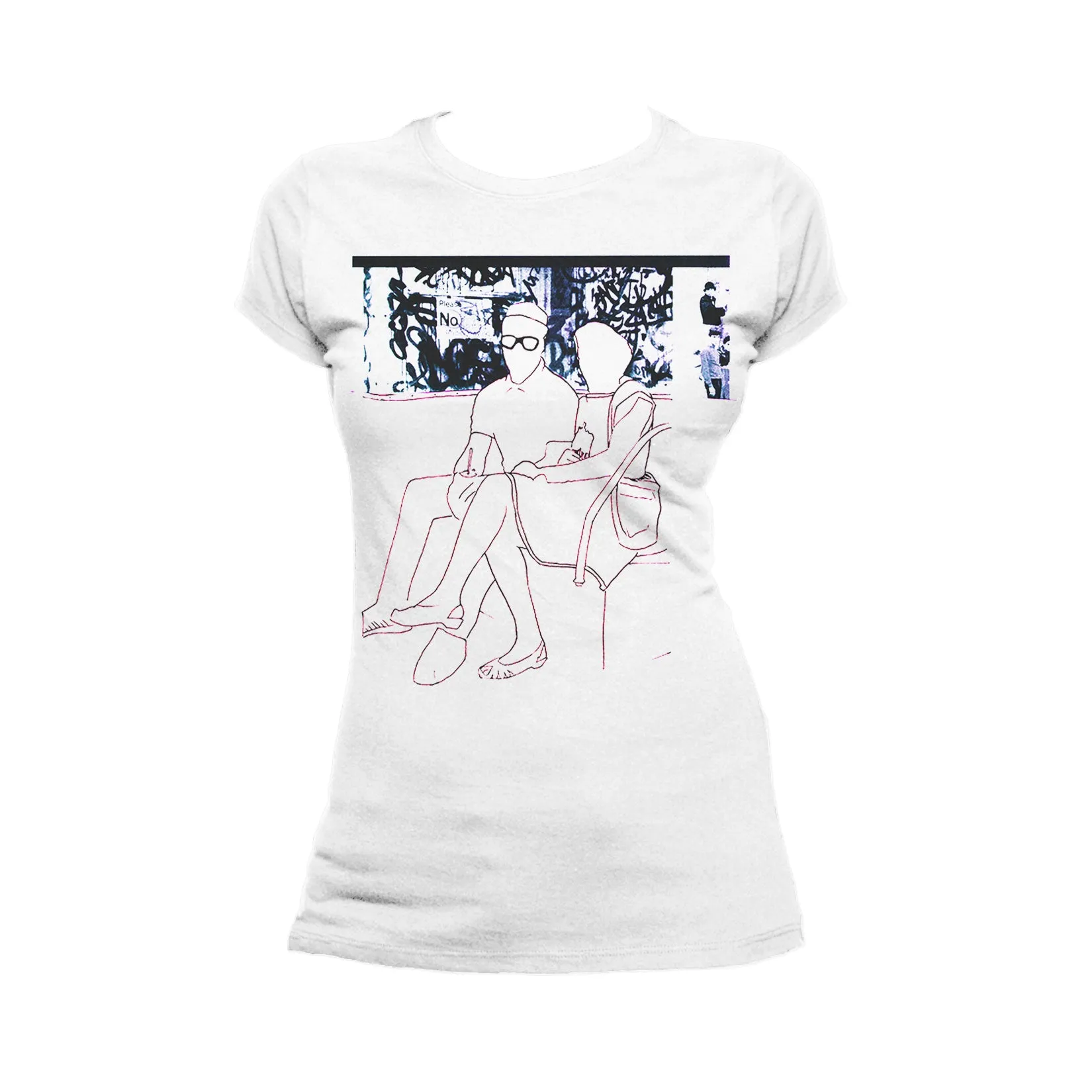 US Brand X Old's Kool Ghetto Love Official Women's T-Shirt (White)