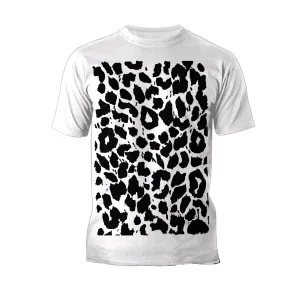 US Brand X Old's Kool Leopard Print Official Men's T-Shirt (White)