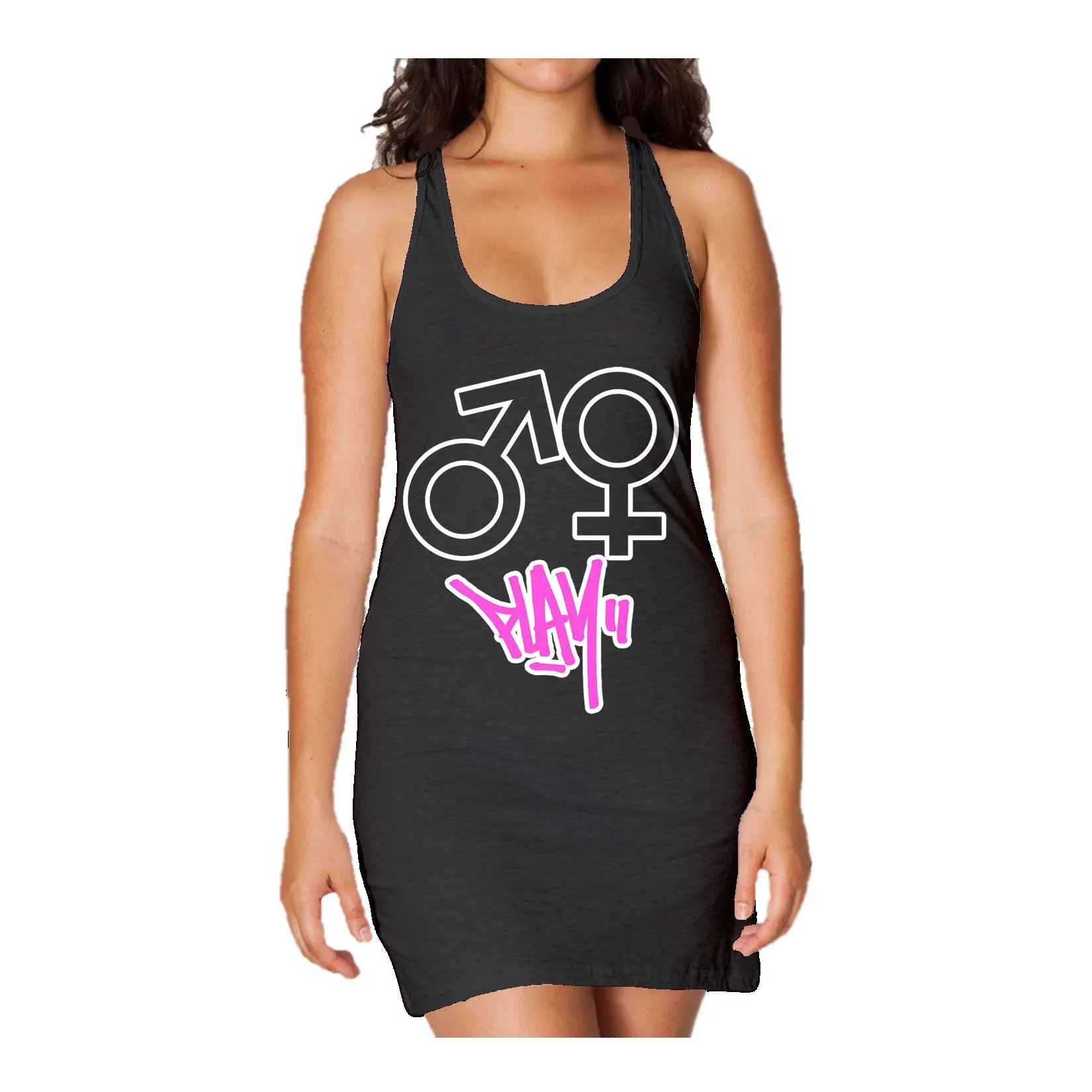 US Brand X Old's Kool Play Official Women's Tank Dress (Black)