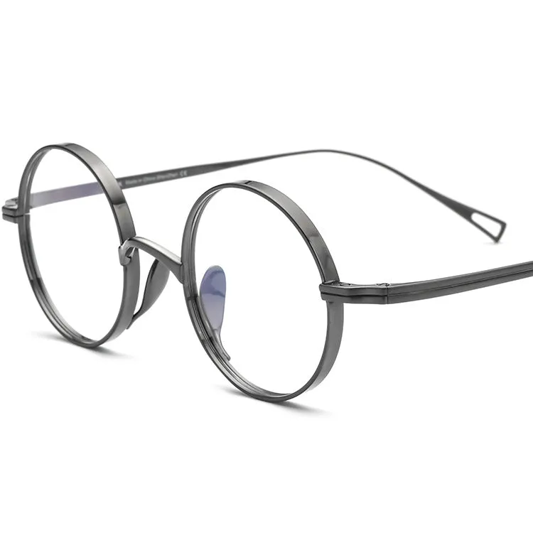 Valen Titanium Vintage Round Eyeglasses Frames