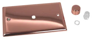 Varilight 1-Gang Matrix Kit for Rotary Dimmers (Twin Plate) Polished Copper
