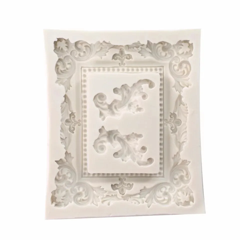VICTORIAN  RECTANGLAR PHOTO FRAME MOULD WITH SCROLLS