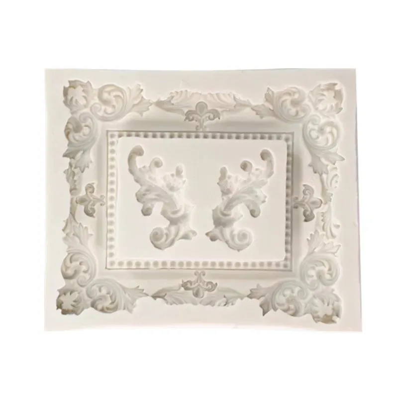 VICTORIAN  RECTANGLAR PHOTO FRAME MOULD WITH SCROLLS