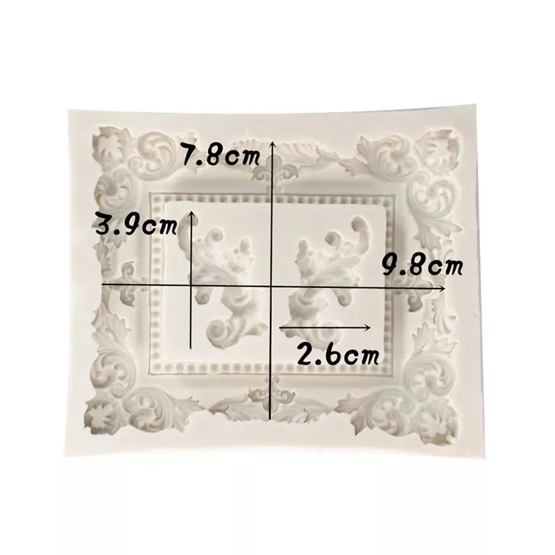 VICTORIAN  RECTANGLAR PHOTO FRAME MOULD WITH SCROLLS