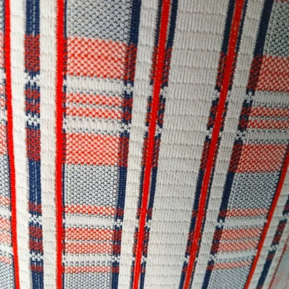 Vintage 70's Jantzen Beach Skirt Maxi A-Line Geometric Stripes Stretchy