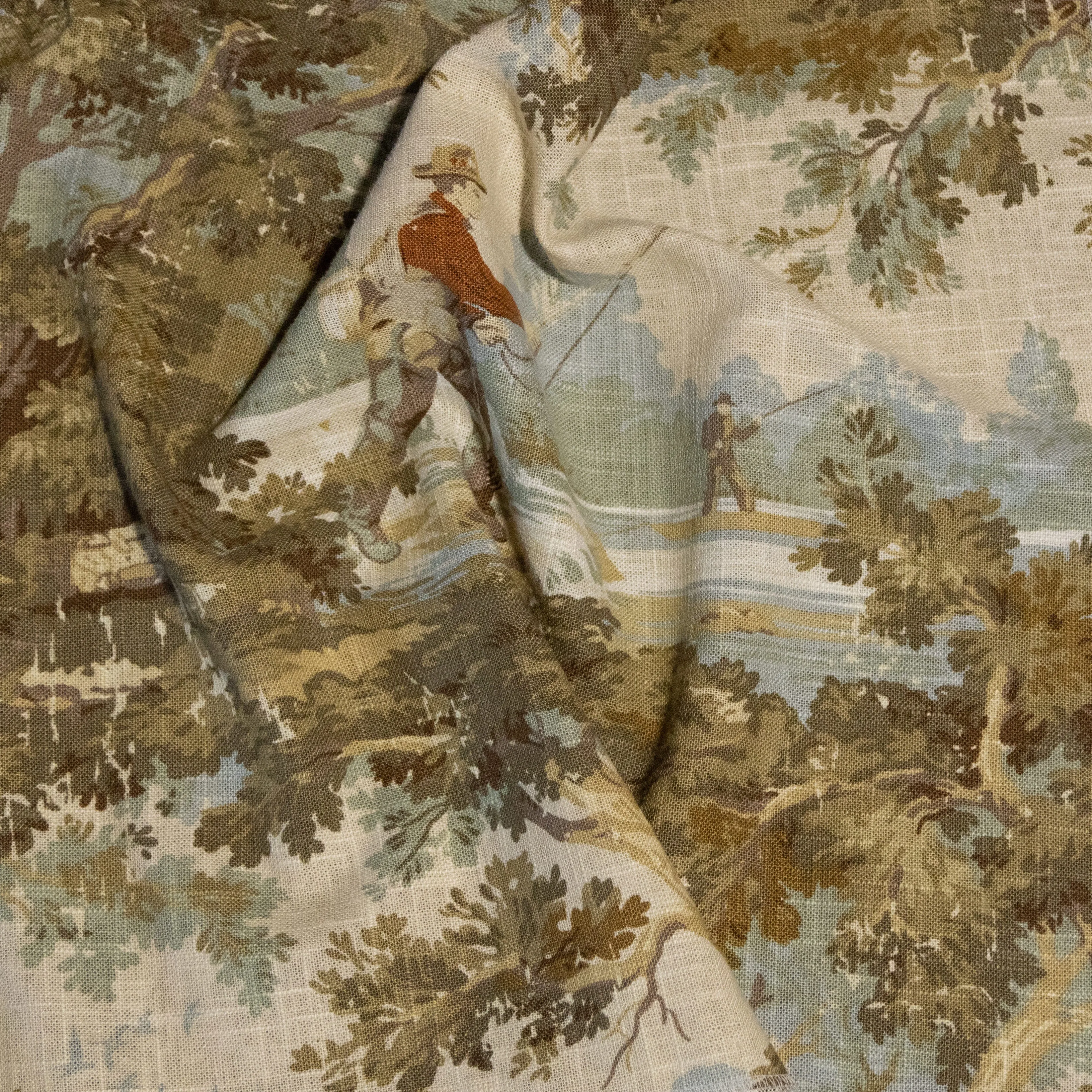 Vintage Muskoka Print Fabric by the Yard