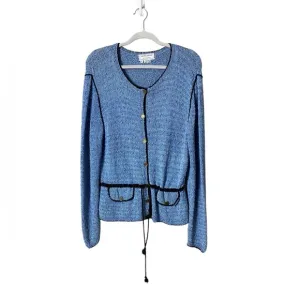 Vintage South Cotton Women’s Hand Knitted Sweater Jacket Large Cardigan …