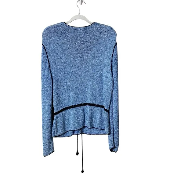 Vintage South Cotton Women’s Hand Knitted Sweater Jacket Large Cardigan …