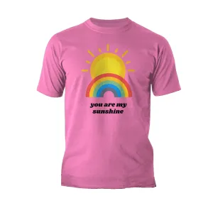 Vintage Valentine Sun Rainbow You Are My Sunshine Men's T-shirt