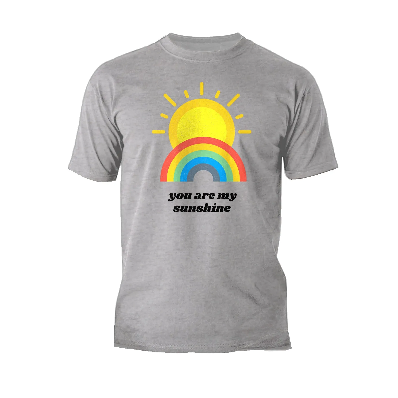 Vintage Valentine Sun Rainbow You Are My Sunshine Men's T-shirt