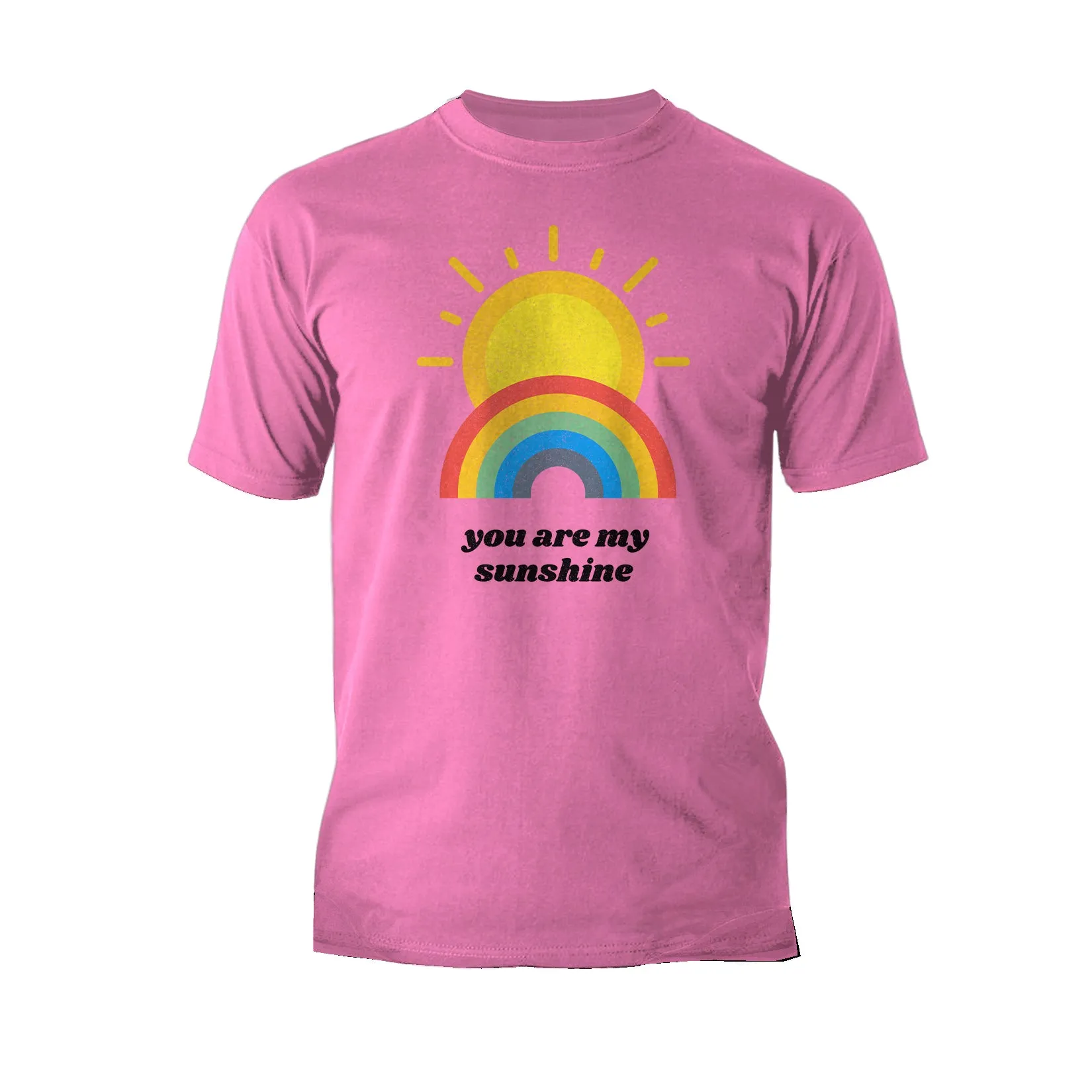 Vintage Valentine Sun Rainbow You Are My Sunshine Men's T-shirt