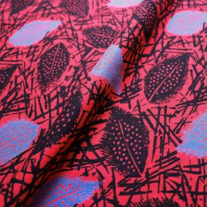 Vintage Viscose Twill - Red, beige, yellow