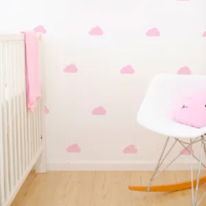 Wall Vinyl Stickers - Pale Pink Cloud