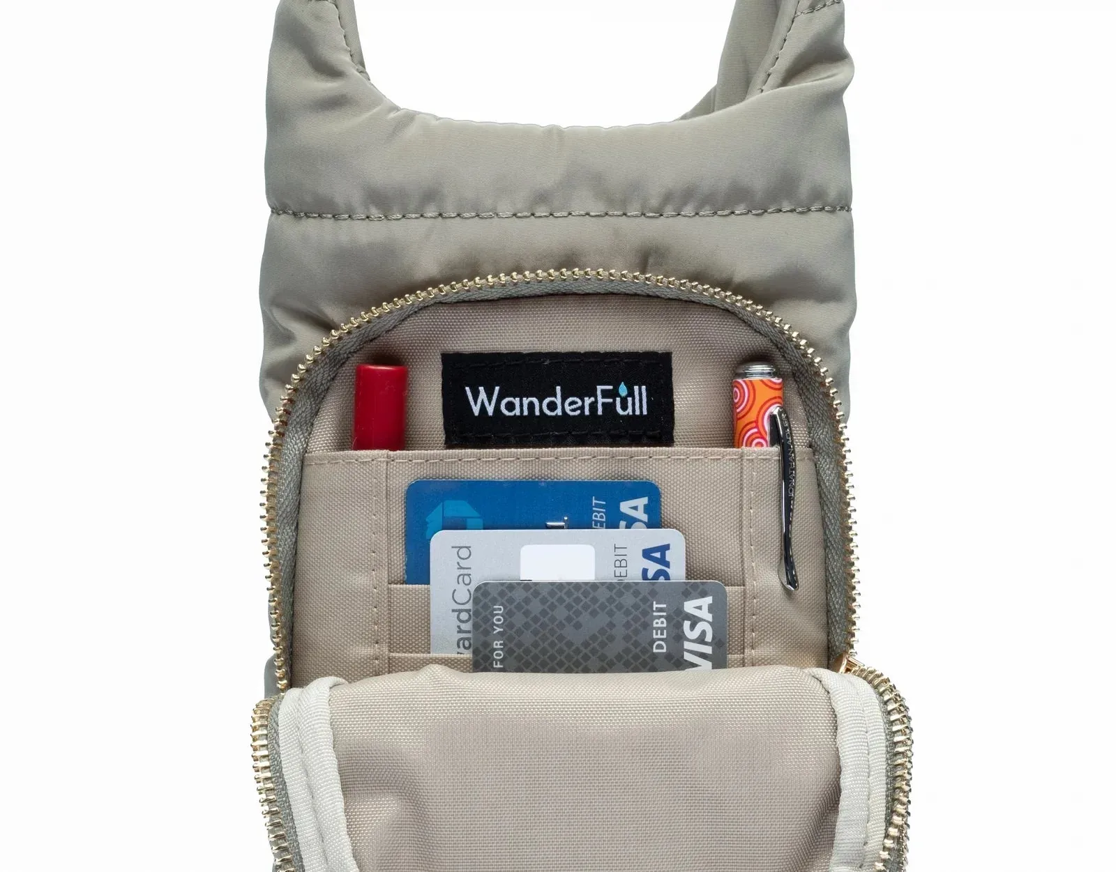 WANDERFULL HYDROBAG | SAGE GREEN WITH SAGE AND TAN STRAP