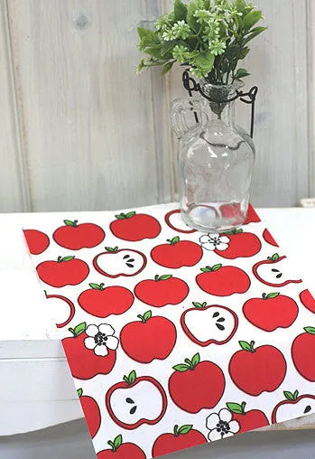 Waterproof Fabric Red Apple per Yard 30374