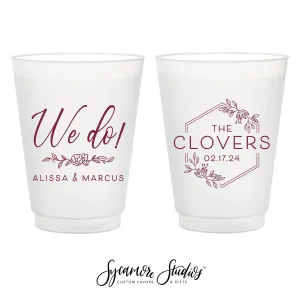 We Do Wreath - 12oz or 16oz Frosted Unbreakable Plastic Cup #208