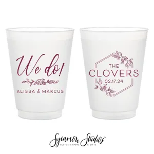 We Do Wreath - 12oz or 16oz Frosted Unbreakable Plastic Cup #208