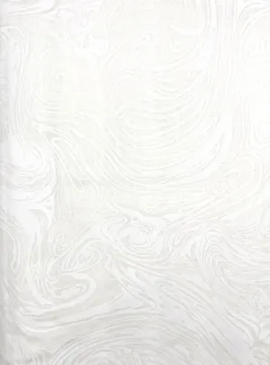 White on White Swirl Fabric, Item No. 18266