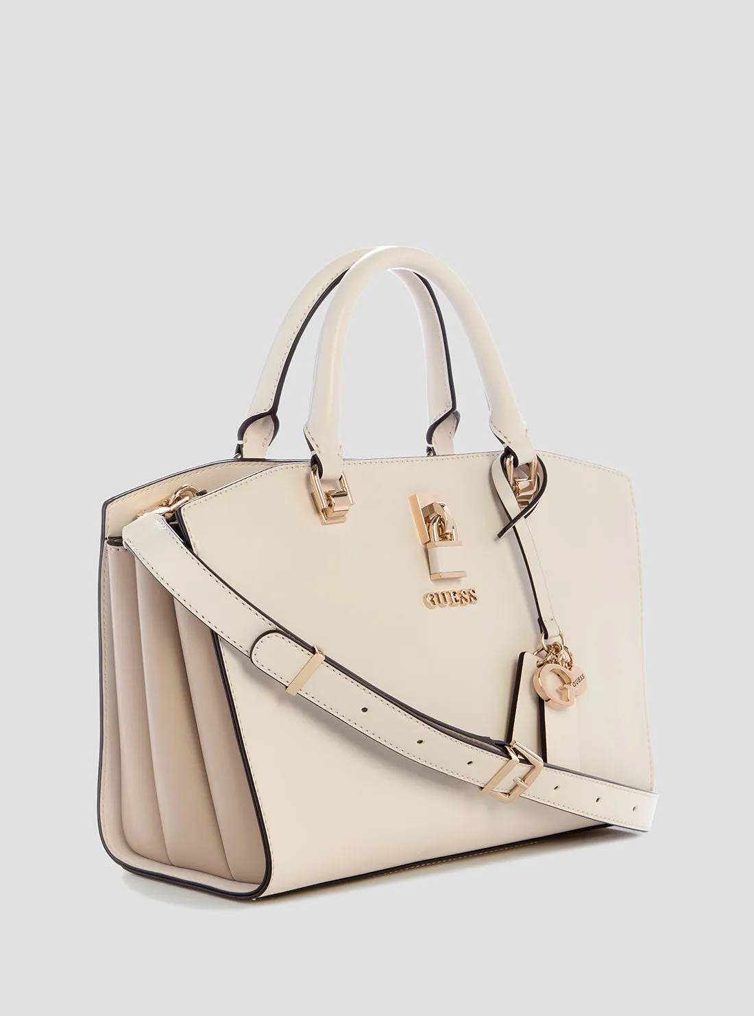 White Queensland Luxury Satchel Bag