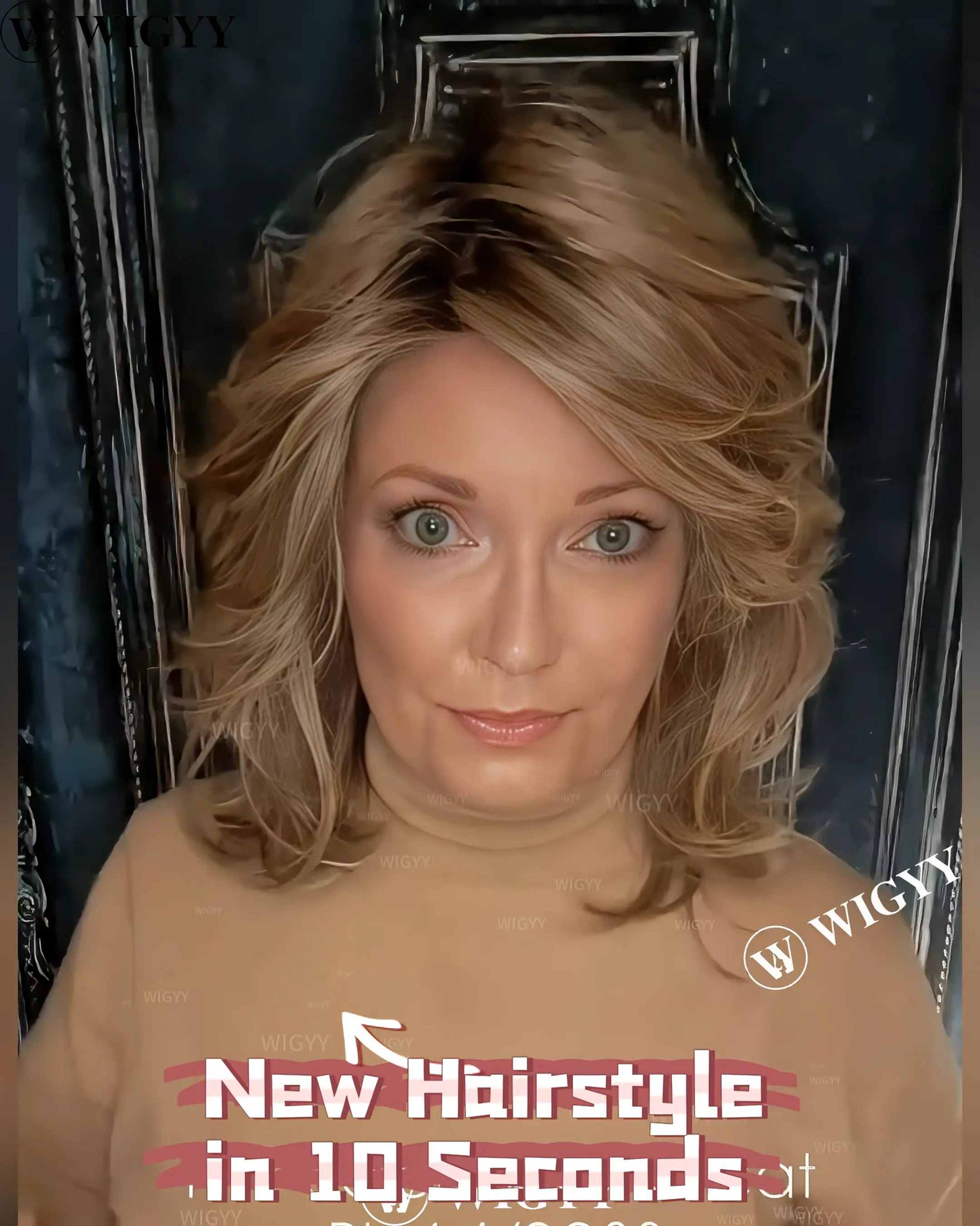 Wigyy Strawberry Curl Elegant Wig