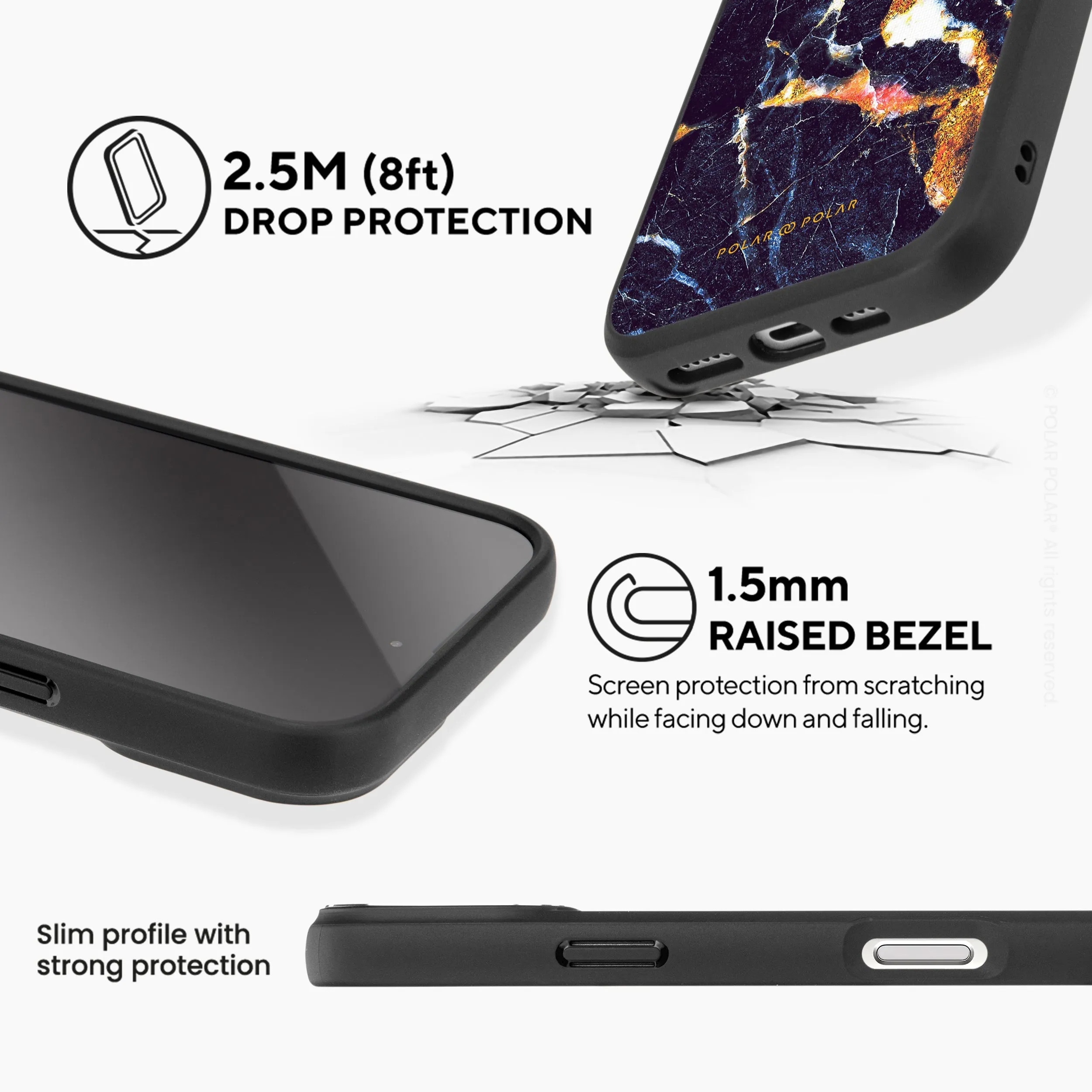 Winter Forest - iPhone 16 Pro Frosted Black Bumper MagSafe Case