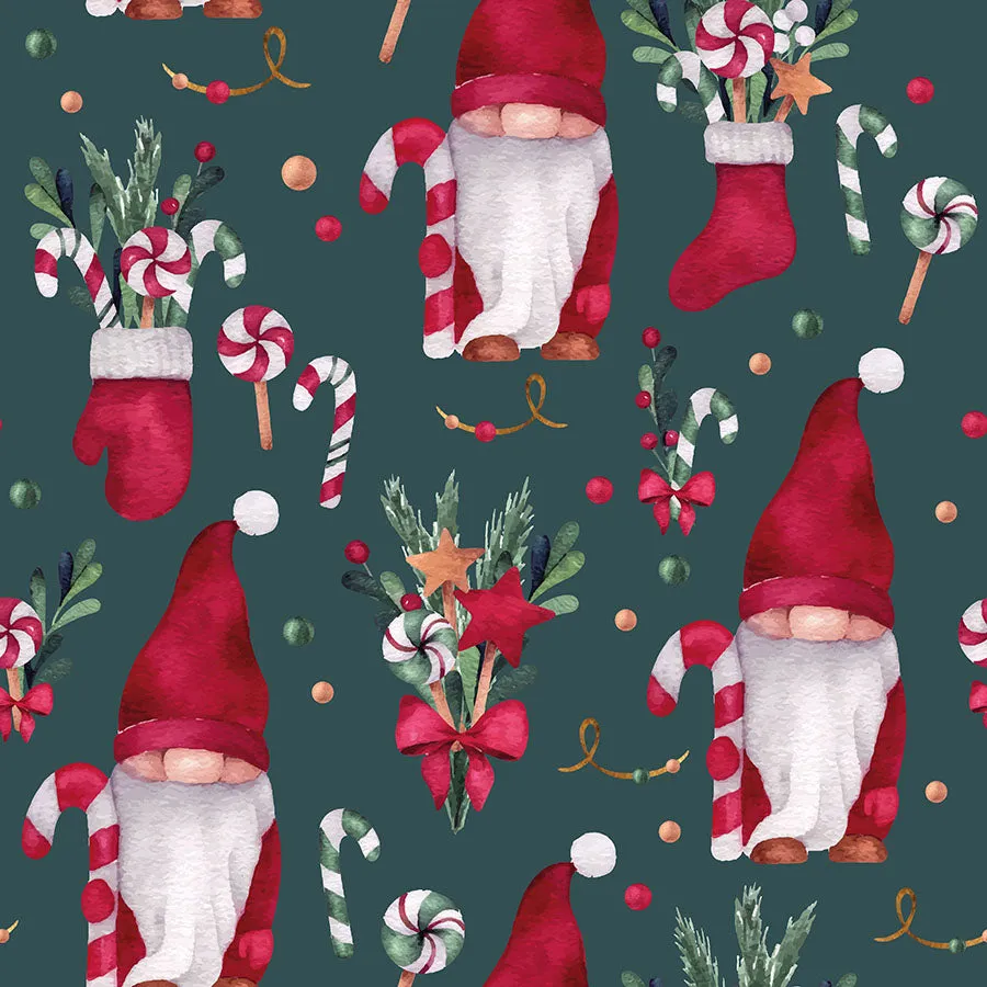 Winter gnomes top knot headband