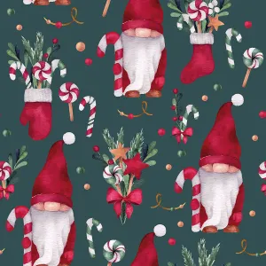 Winter gnomes top knot headband
