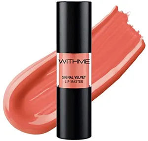 WITHME Signal Velvet Lip Master (Trendy Signal) [K-beauty] A lightweight lip stain with a revolutionary formula for ultra-matte, high impact color and a lightweight, naked-lip feel.