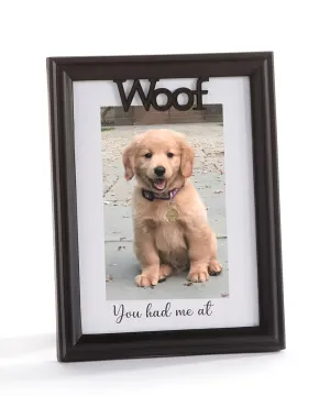 WOOF Sentiment Photo Frame DOG