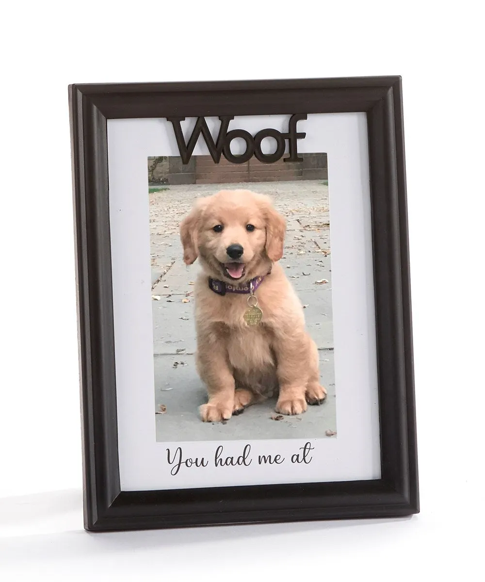 WOOF Sentiment Photo Frame DOG