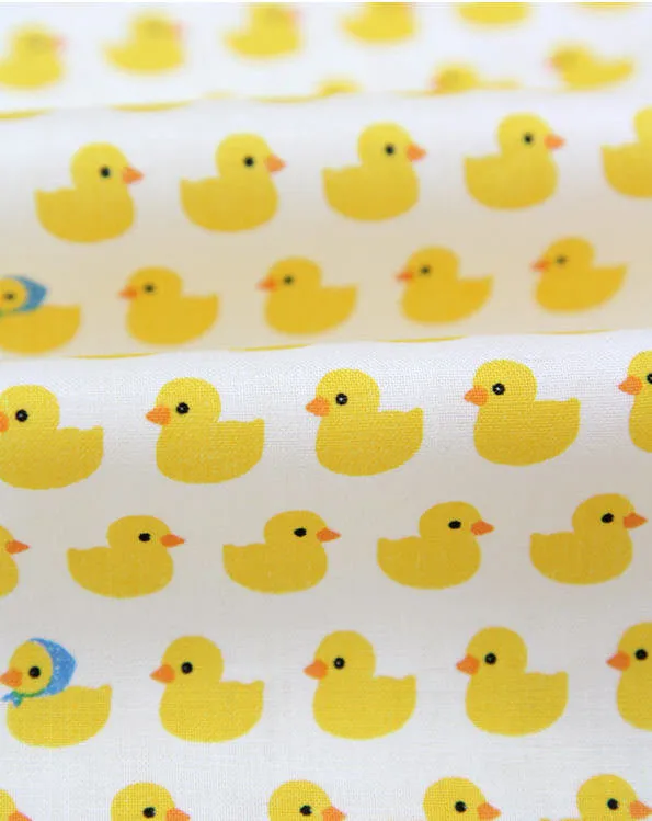 Yellow Ducks Cotton Fabric - By the Yard 74296
