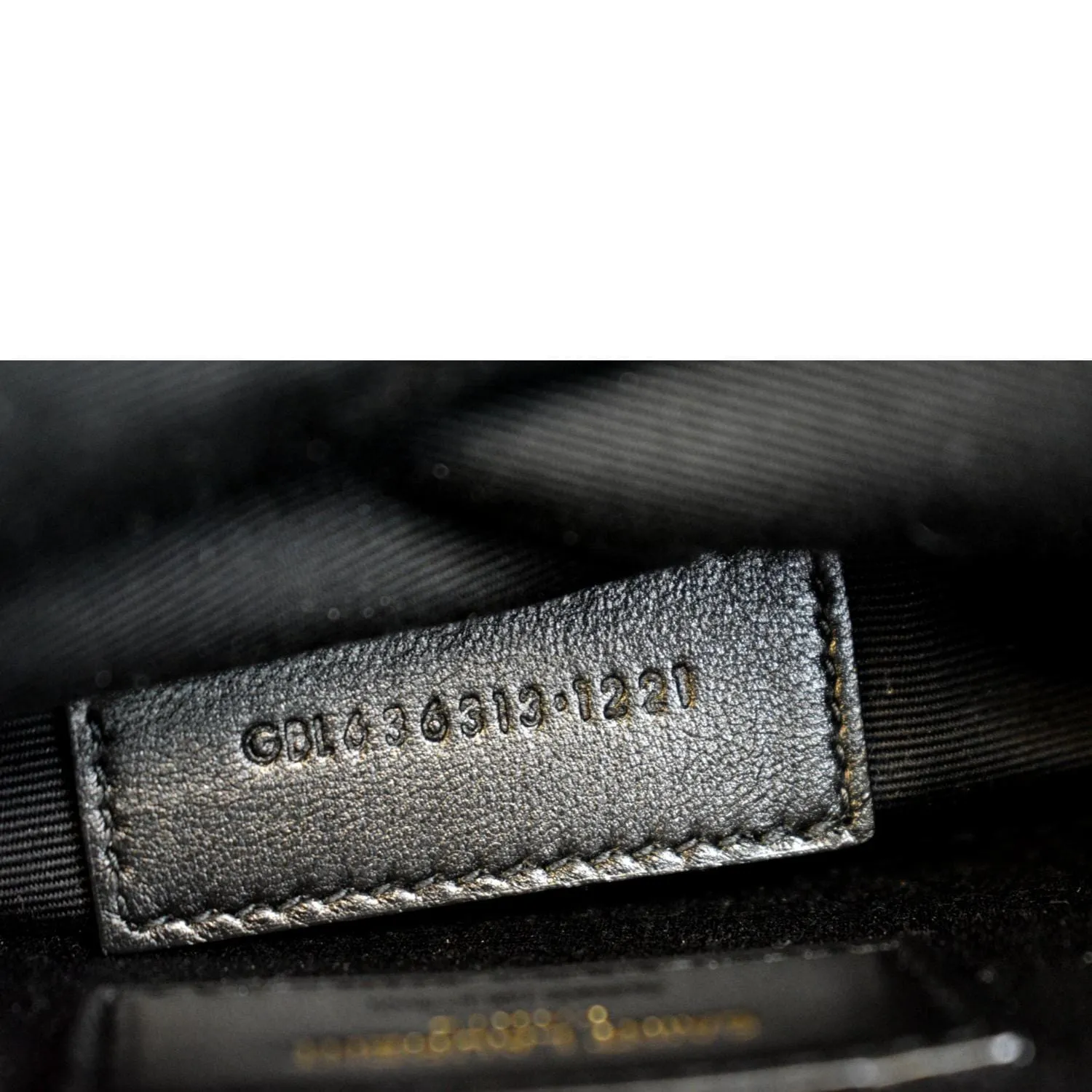 YVES SAINT LAURENT Matelasse Large Bill Monogram Pouch Black