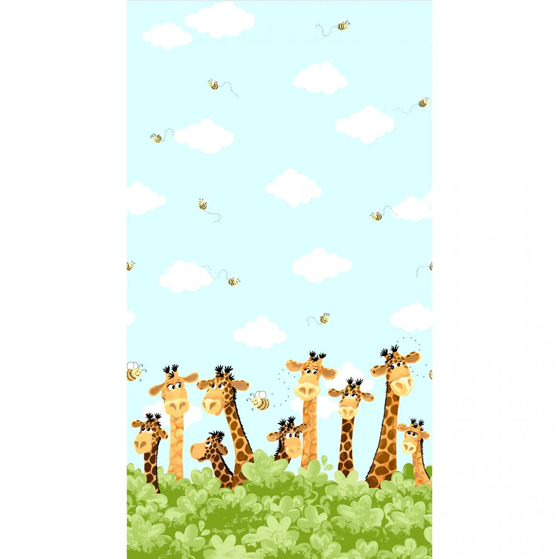 Zoe The Giraffe II Border Print WSB20257-930 Susybee