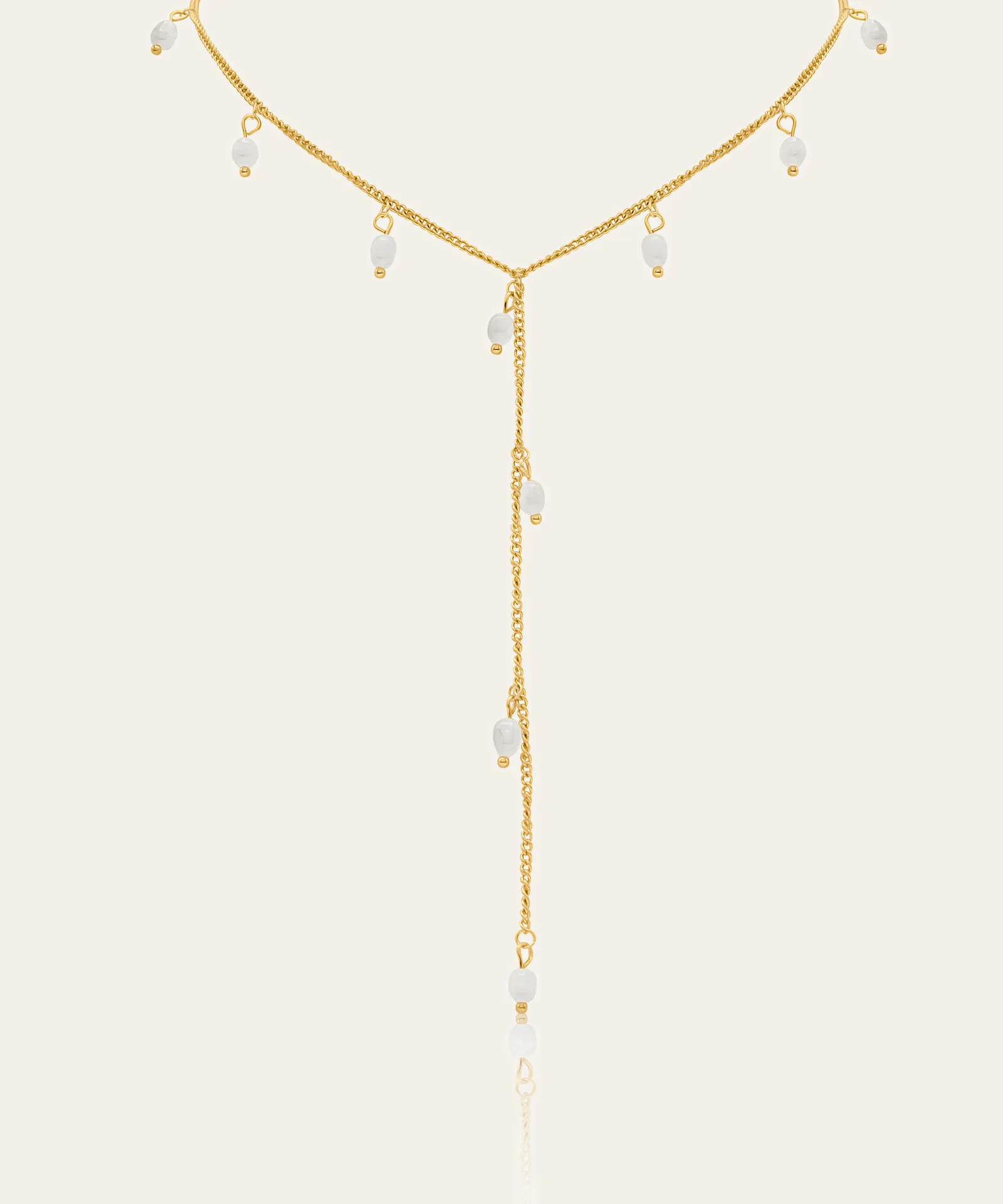 Zoey Pearl Lariat Necklace